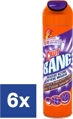 Cillit Bang Actieve Mousse Douche & Zeepresten Reiniger - 6 X 600 Ml