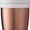 Mepal – Isoleer Lunchpot Ellipse – Houdt Je Eten 6-8 Uur Warm En 12 Uur Koud – Rose Gold – 2 Compartimenten – Soep Beker To Go – Yoghurt Beker Muesli - Thermos Lunchbox