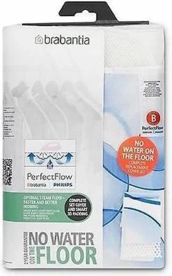 Brabantia Perfect Flow Strijkplankhoes B - 124 X 38 Cm - Bubbles - Complete Set -Schoonmaakmiddelen 751x1200 2