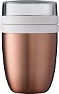 Mepal – Isoleer Lunchpot Ellipse – Houdt Je Eten 6-8 Uur Warm En 12 Uur Koud – Rose Gold – 2 Compartimenten – Soep Beker To Go – Yoghurt Beker Muesli - Thermos Lunchbox -Schoonmaakmiddelen 753x1200 1