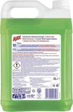 Ajax Allesreiniger Limoen Fris 12 Ajax Allesreiniger Limoen Fris -Schoonmaakmiddelen 784x1200