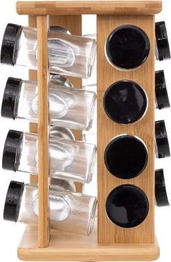 Kruidenrekje Met 16 Kruidenpotjes 29 Cm Van Bamboe - Keukenkruiden Potjes - Kruiden Bewaren 10 Kruidenrekje Met 16 Kruidenpotjes 29 Cm Van Bamboe - Keukenkruiden Potjes - Kruiden Bewaren -Schoonmaakmiddelen 785x1200 1