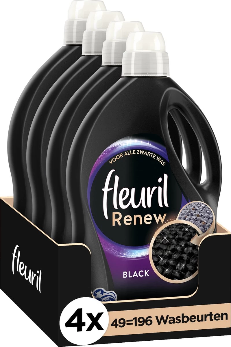 Fleuril Renew Zwart Vloeibaar Wasmiddel - 2,695 L - 49 Wasbeurten 5 Fleuril Renew Zwart Vloeibaar Wasmiddel - 2,695 L - 49 Wasbeurten - Afbeelding 3