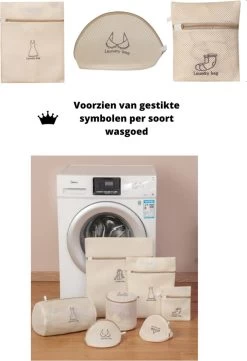V&P Black Crown Waszakken Set Met Rits - Wasnet - Waszak - Waszakken Set Van 7 Voor Wasgoed - Waszakje Lingerie - Waszak Bh - Divers Delicaat Wasgoed - Wasnet Groot - Wasmachine Zakjes - Laundry Bag Set 8 V&P Black Crown Waszakken Set Met Rits - Wasnet - Waszak - Waszakken Set Van 7 Voor Wasgoed - Waszakje Lingerie - Waszak Bh - Divers Delicaat Wasgoed - Wasnet Groot - Wasmachine Zakjes - Laundry Bag Set -Schoonmaakmiddelen 821x1200