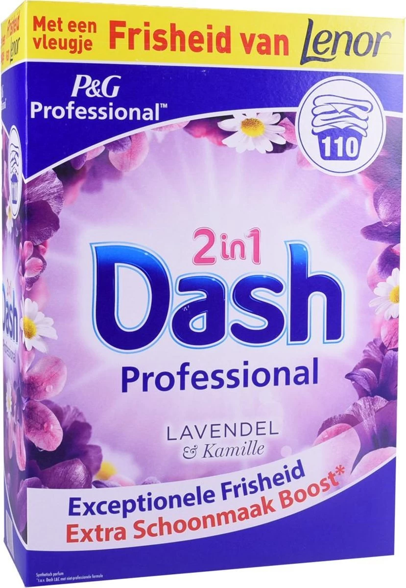 Dash 2in1 Waspoeder En Wasverzachter Lavendel En Kamille - 110 Wasbeurten 3 Dash 2in1 Waspoeder En Wasverzachter Lavendel En Kamille - 110 Wasbeurten