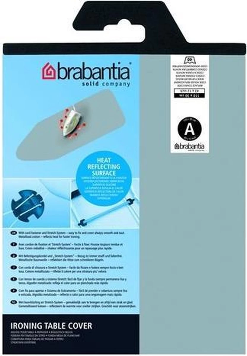 Brabantia Strijkplankhoes A - 110 X 30 Cm - Metallic - Alleen Toplaag 7 Brabantia Strijkplankhoes A - 110 X 30 Cm - Metallic - Alleen Toplaag - Afbeelding 5