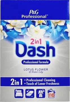 Dash 2 In 1 Lotusbloem En Lelie Waspoeder - XL Pack - 110 Wasbeurten -Schoonmaakmiddelen 833x1200 1
