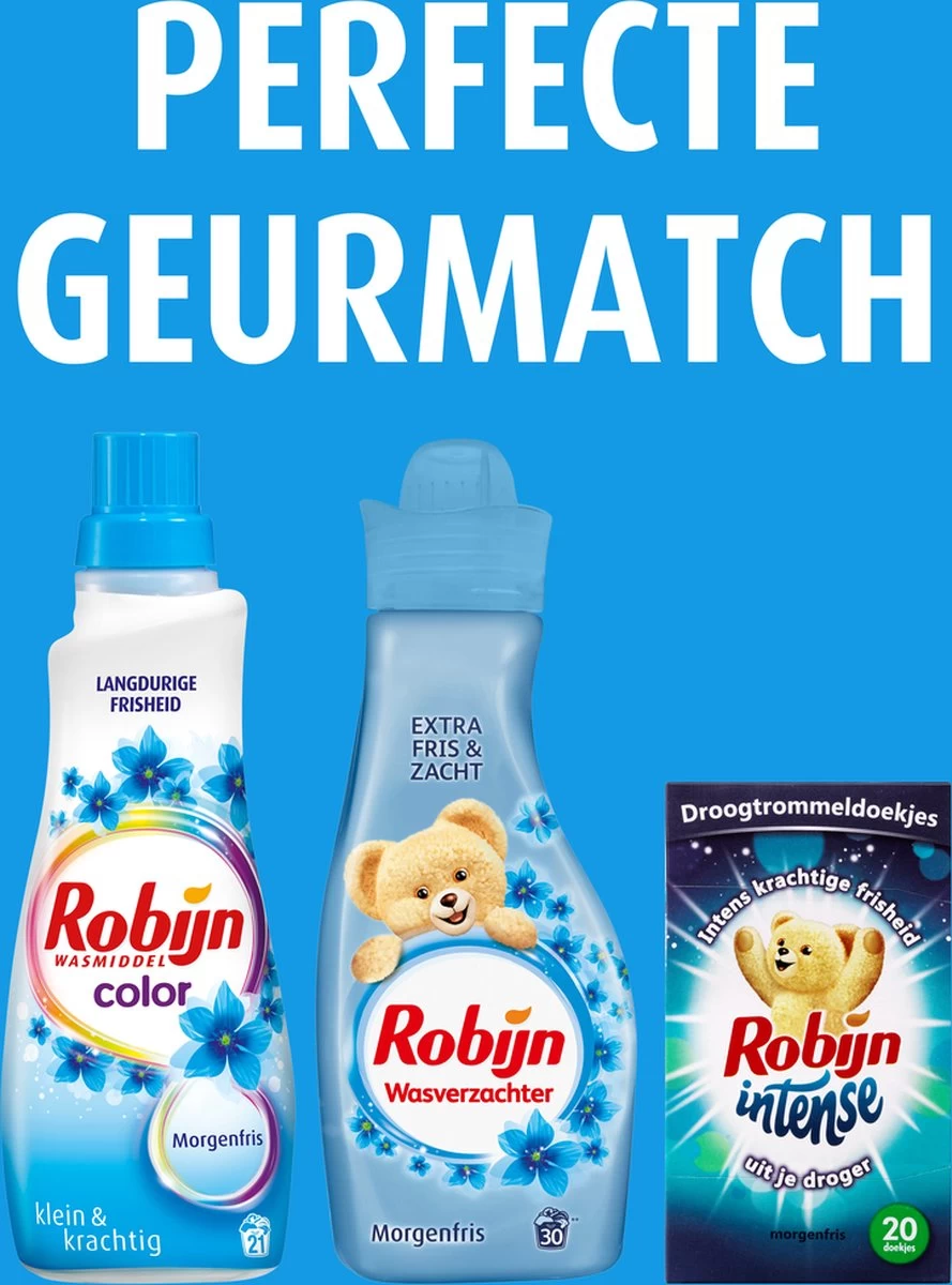 Robijn Intense Morgenfris Droogtrommeldoekjes - 9 X 20 Stuks - Voordeelverpakking 6 Robijn Intense Morgenfris Droogtrommeldoekjes - 9 X 20 Stuks - Voordeelverpakking - Afbeelding 4