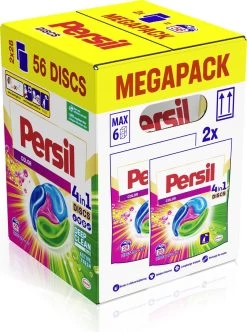 Persil® Persil 4in1 Discs Color Wascapsules - Wasmiddel Capsules - Voordeelverpakking - 2x28 Wasbeurten -Schoonmaakmiddelen 894x1200 2