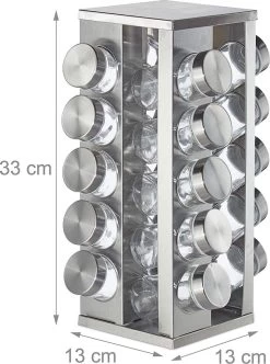 Pleasantwork Kruidenrek - Staand - Draaibaar - 20 Potjes 15 Pleasantwork Kruidenrek - Staand - Draaibaar - 20 Potjes -Schoonmaakmiddelen 894x1200 4