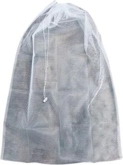 Orange85 Waszak - Groot - XL - 60 X 90 CM - Wit - Treksysteem - Trekbandsluiting - Polyester - Wasnet - Laundry Bag - Voor Kleding -Schoonmaakmiddelen 898x1200 4