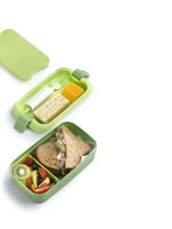 Curver Lunch&Go - Vershouddoos - Lunchbox - Inclusief Bestek - 2/3 Compartimenten - Groen -Schoonmaakmiddelen 900x1200 11