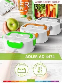 Adler AD 4474 Grijze Elektrische Lunchbox -Schoonmaakmiddelen 900x1200 13