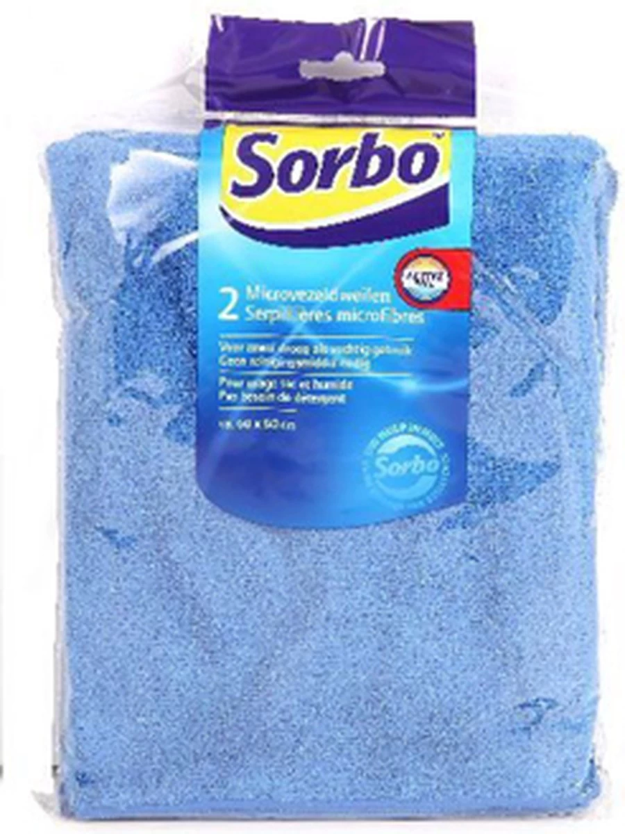 Sorbo Microvezeldweil - 50x60cm - 2 Stuks 6 Sorbo Microvezeldweil - 50x60cm - 2 Stuks - Afbeelding 4