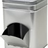 Merkloos 1x Zilver Vierkant Opbergblik/bewaarblik Met Dispenser 21 Cm - Zilveren Koffiecups/suikerklontjes Voorraadblikken - Voorraadbussen Met Dispenser -Schoonmaakmiddelen 908x1200