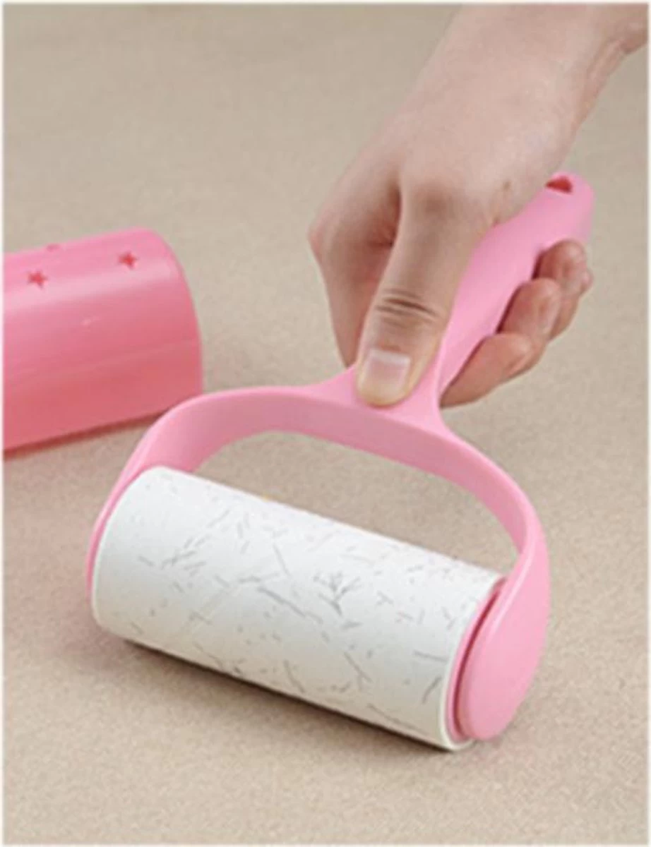 Merkloos Kledingroller - Inclusief 3 Rollen - Huisdierhaar Verwijderaar- Kleefroller - Ontpluizer 6 Merkloos Kledingroller - Inclusief 3 Rollen - Huisdierhaar Verwijderaar- Kleefroller - Ontpluizer - Afbeelding 4