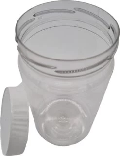 Ariko Jar | Lichtgewicht Kunststof Pot Met Schroefdeksel | 750ml | Potje Met Witte Deksel | Voorraadpot | Hervulbaar -Schoonmaakmiddelen 926x1200