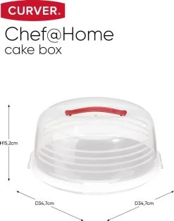 Curver Chef@Home Taartdoos Hoog - Wit -Schoonmaakmiddelen 943x1200 2