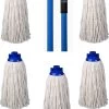 Merkloos Navulling Vloermop Mop Met Steel Blauw - 5 Dweilen Met 1 Dweilstok 2 Merkloos Navulling Vloermop Mop Met Steel Blauw - 5 Dweilen Met 1 Dweilstok -Schoonmaakmiddelen 944x1200