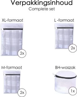 Merkloos Waszakken - Wasnetten - Bescherm Je Wasgoed En Wasmachine - Packing Cubes - Travel Organizer - 7 Stuks -Schoonmaakmiddelen 948x1200 2