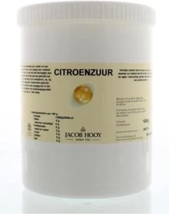 Jacob Hooy Citroenzuur Meelkristal 1 Kg -Schoonmaakmiddelen 949x1200 2