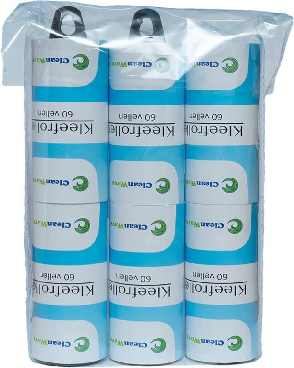 ®CleanWave Kleefroller 360 Zeer Klevende Vellen – Universele Kleefroller Navulling - 6 Rollen - Pluizenroller - Pluizenverwijderaar 6 ®CleanWave Kleefroller 360 Zeer Klevende Vellen – Universele Kleefroller Navulling - 6 Rollen - Pluizenroller - Pluizenverwijderaar - Afbeelding 4
