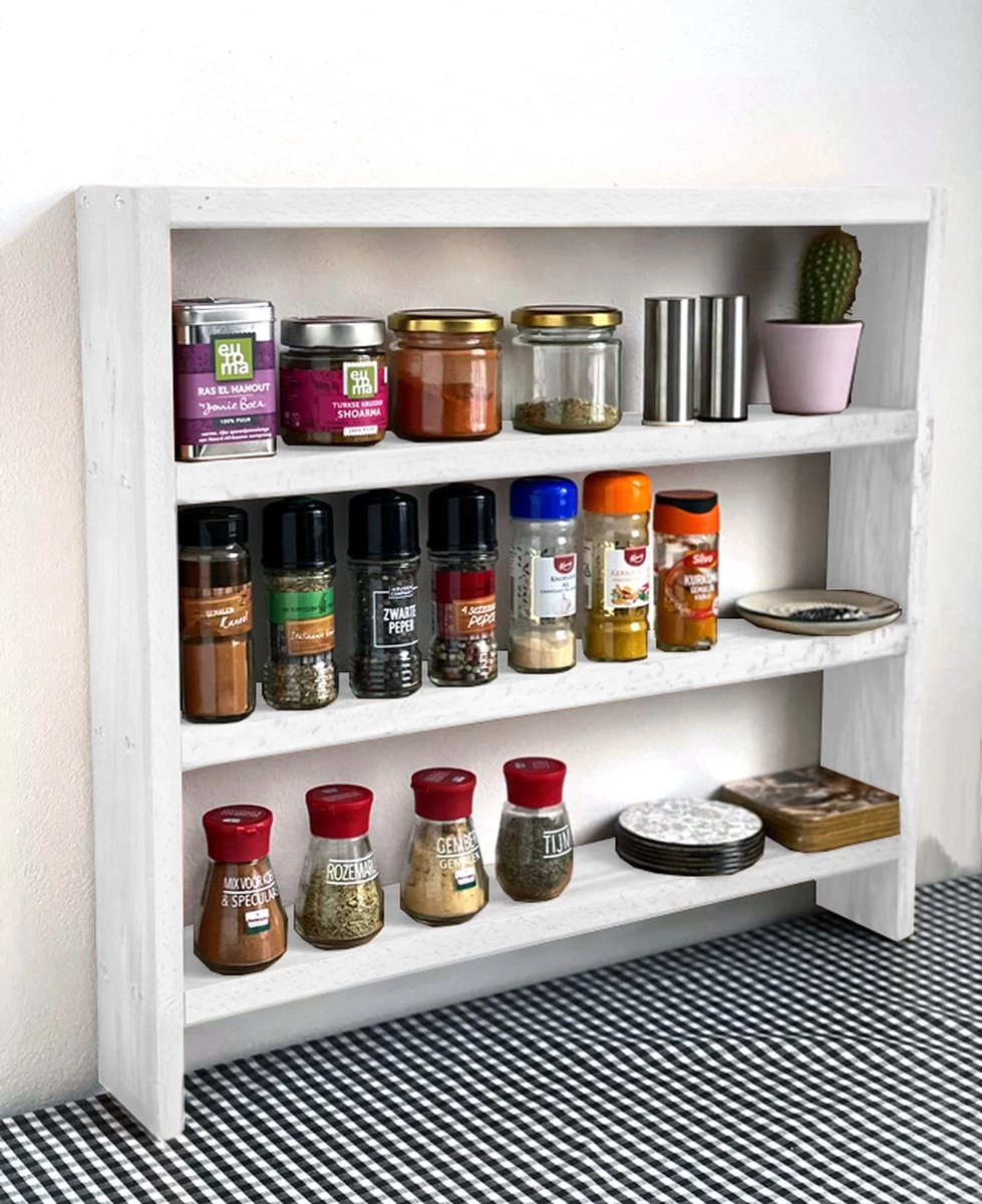 Beckenbau - Kruidenrek Staand - Kruidenrek - Keuken Organizers - Massief Hout - 58x53 3 Beckenbau - Kruidenrek Staand - Kruidenrek - Keuken Organizers - Massief Hout - 58x53