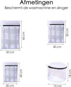 Merkloos Waszakken - Wasnetten - Bescherm Je Wasgoed En Wasmachine - Packing Cubes - Travel Organizer - 7 Stuks -Schoonmaakmiddelen 982x1200 2