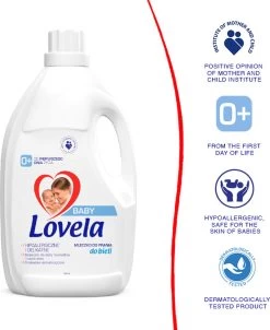 Lovela - Wasmiddel - Hypoallergene Melk - Voor Het Wassen Van Baby & Witte Kleding - 4,5l -Schoonmaakmiddelen 983x1200