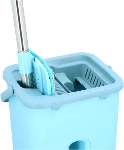 Alpina Platte Mop Met Emmer - Incl. 2 Microvezeldoeken - Voor Harde Vloeren - 360° Draaibaar -Schoonmaakmiddelen 995x1200 1